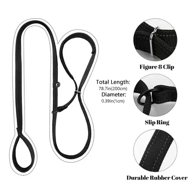 Flat Figure of 8 Dog Lead with Padding – Stop Pulling & Take Back Control