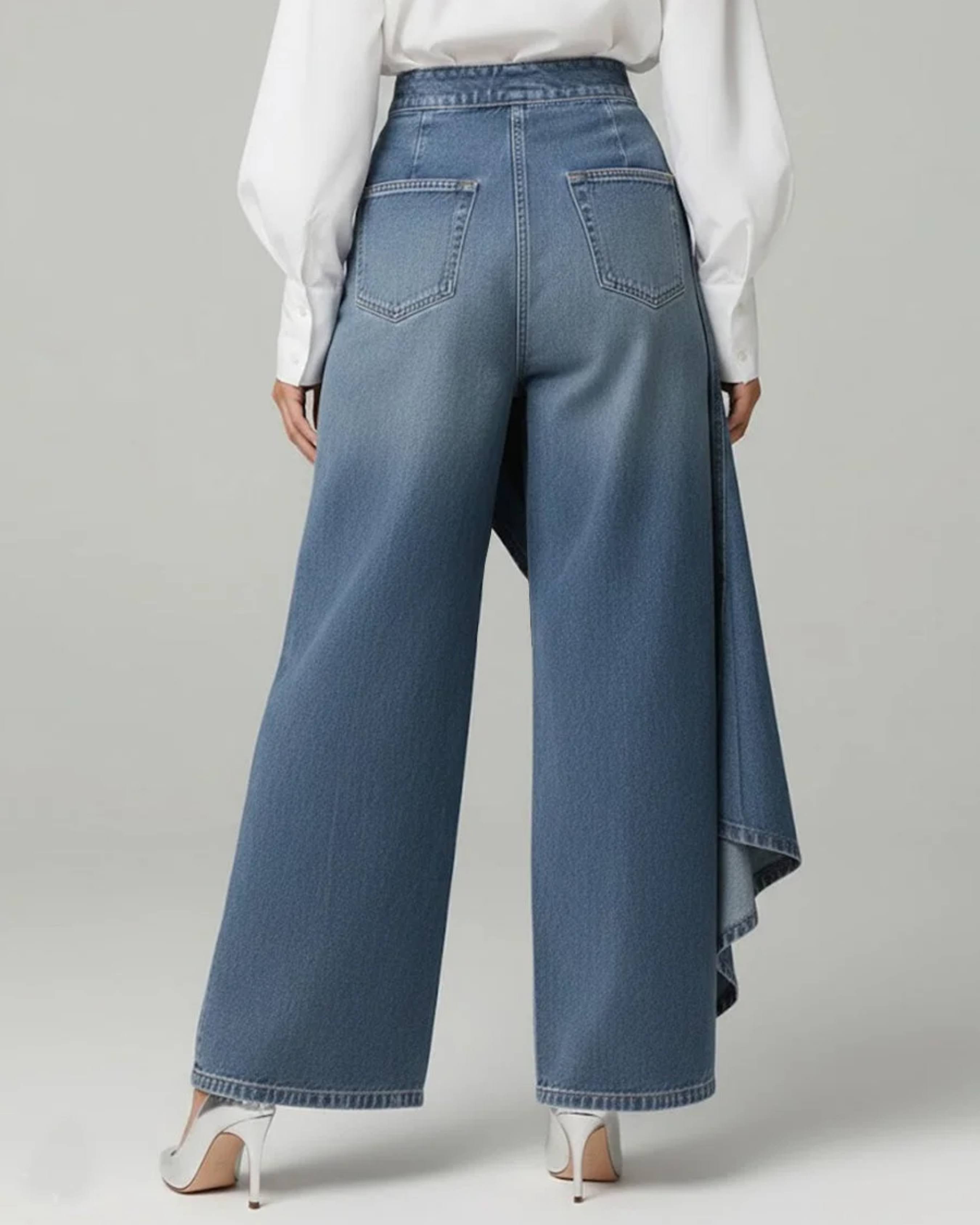 Denim Wrap Pants