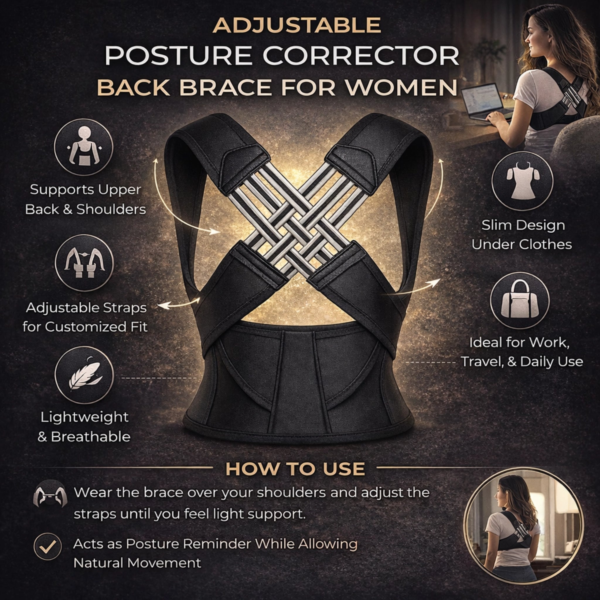Corrective Belt for Posture and Back Correction