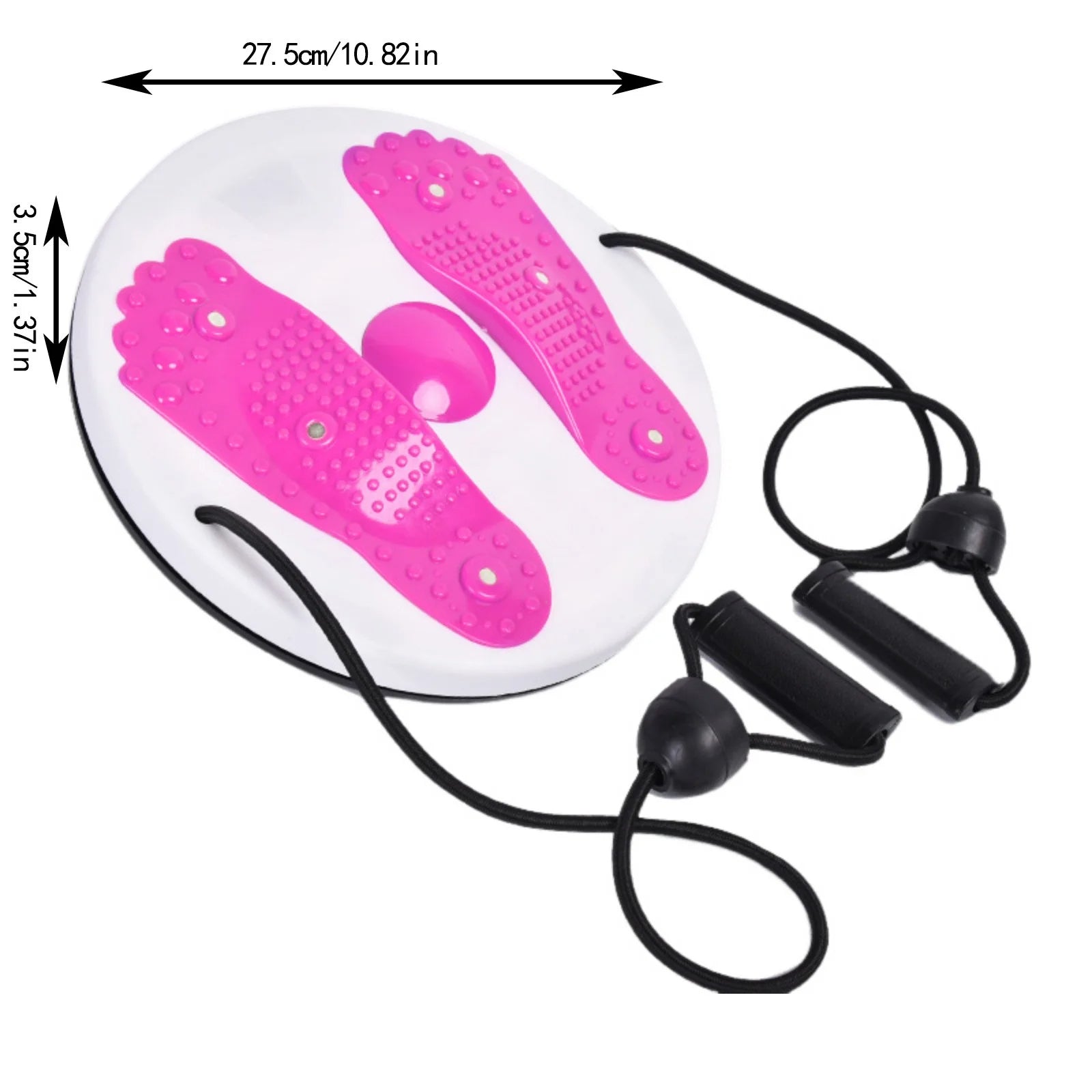 Fitness & Yoga Waist Twisting Disc Massage for Core Shaping with Pull Rope -Function Twister Board for Waist and Foot Massage