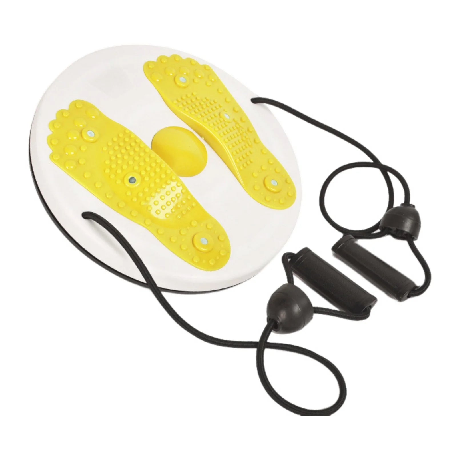 Fitness & Yoga Waist Twisting Disc Massage for Core Shaping with Pull Rope -Function Twister Board for Waist and Foot Massage