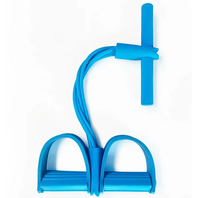 Four-Tube Tensioner Multi-Functional Household Fitness Yoga Abdominal Strengthening Elastic Band Tension Rope Sit-Up Assistive