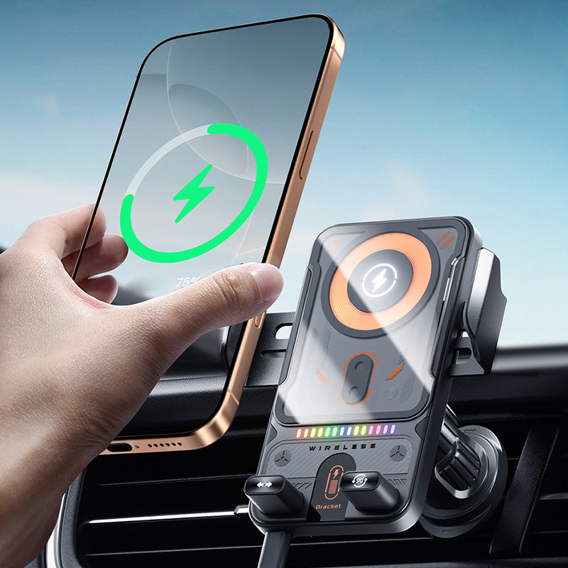 🔥The Latest Smart Technology of 2026🔥 Intelligent Electric Rotating Car Mount for Landscape and Portrait Modes